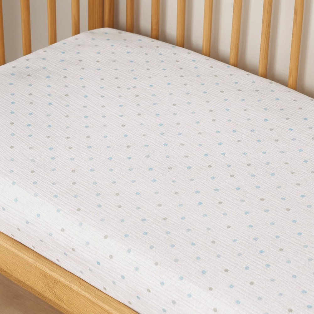 Aden + Anais Muslin Star Crib Sheet